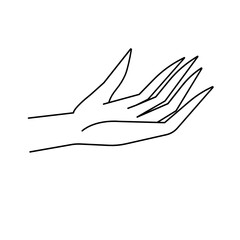 Rustic Organic Hand Line Art Vector Illustration Design