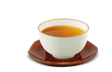 湯呑み ほうじ茶 麦茶 飲み物 イラスト リアル 茶托 