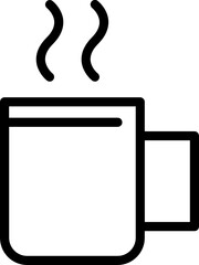 coffee cup minimal line icon