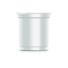 Blank White Packaging Container isolated on a white background