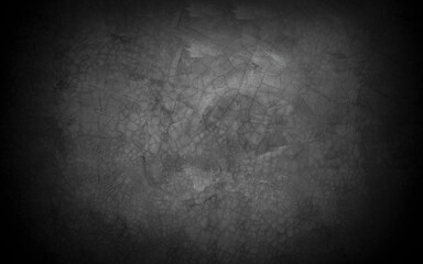 Old wall texture cement dark black gray  background abstract grey color design are light with white gradient background.
