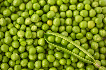 Fototapeta na wymiar green peas background