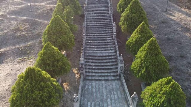 Toma a&eacute;rea del cristo rey en Ejutla Jalisco