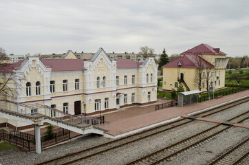 The building of the railway station in Venev Tula region Russia