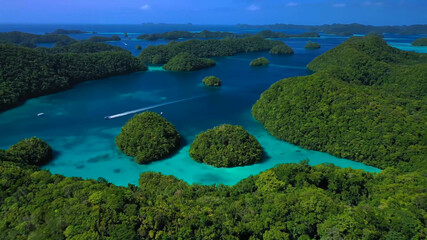 Fototapeta na wymiar Sea Ocean Nature Greenery Islands Beautiful Scenery