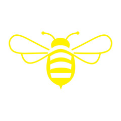 bee logo vector icon illustration design