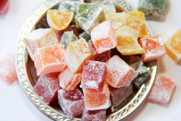 traditional oriental sweetness turkish lukum