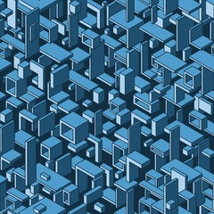 seamless abstract 3d cubes background