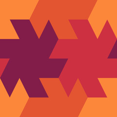 Seamless pattern. Ethnic ornament. Geometric background. Tribal wallpaper. Ethnical image. Tribe motif. Ancient mosaic. Digital paper. Folk web design. Textile print backdrop. Vector artwork