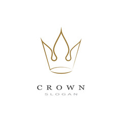 Royal King Queen Crown Elegant Luxury logo design