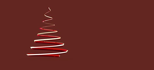 weihnachten weihnachtsbaum modern illustration 3d