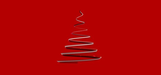weihnachten weihnachtsbaum modern illustration 3d
