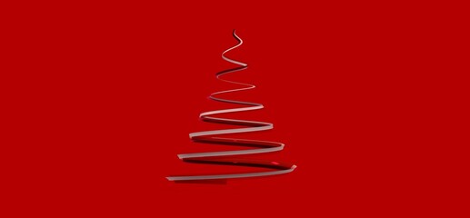 weihnachten weihnachtsbaum modern illustration 3d