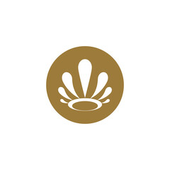 Royal King Queen Crown Elegant Luxury logo design