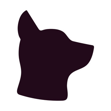 dog silhouette design