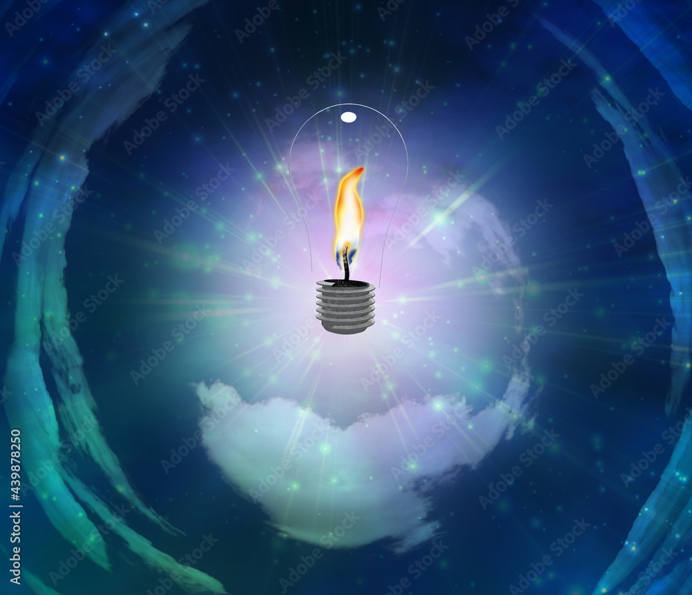 Poster burning idea. 3d rendering
