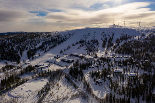 Olos Ski Resort winter day
