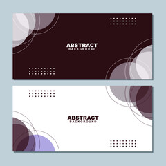 Illustration set vector of abstract business white and brown background color with brown and white element. Good to use for banner, social media template, poster and flyer template, etc