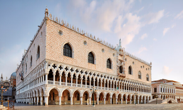 Venice, Italy, the wonderful Doge&rsquo;s Palace, Palazzo Ducale, a major historic landmark of Venice