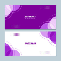 Illustration set vector of abstract business white and violet background color with white and violet element. Good to use for banner, social media template, poster and flyer template, etc