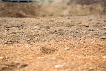 ground with brown pebbles as background
