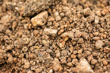 ground with brown pebbles as background