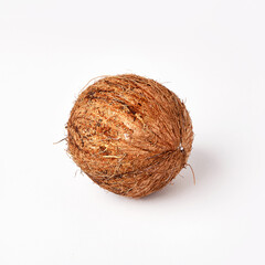 coconut isolated, coconut ice cream on a white background