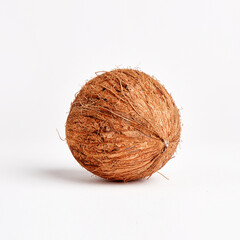 coconut isolated, coconut ice cream on a white background