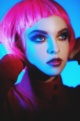 sparkling glitter makeup