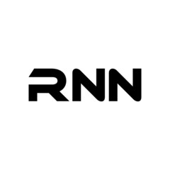 RNN letter logo design with white background in illustrator, vector logo modern alphabet font overlap style. calligraphy designs for logo, Poster, Invitation, etc.