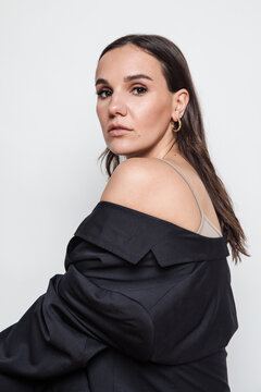 Young attractive model in studio 
