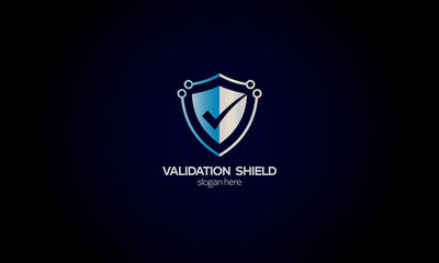 trusted shield protection logo design