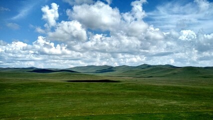 landscape with clouds