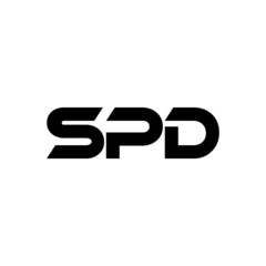 SPD letter logo design with white background in illustrator, vector logo modern alphabet font overlap style. calligraphy designs for logo, Poster, Invitation, etc.