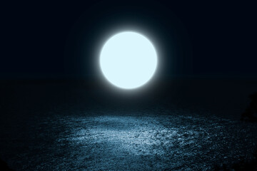 circle saucer of light fluctuate over the water