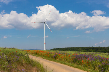 Windkraftanlage in der Eifel