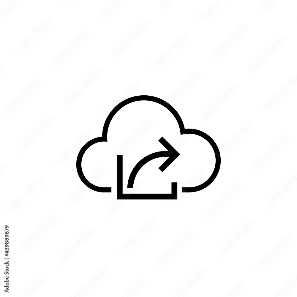 Poster shared folder icon isolated on white background