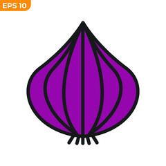 onion icon symbol template for graphic and web design collection logo vector illustration