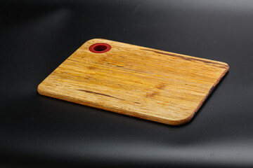 Wooden board for kitchen isolated