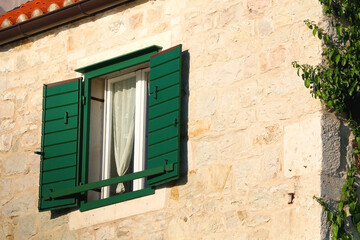 Traditional old stone house in Split, Croatia.