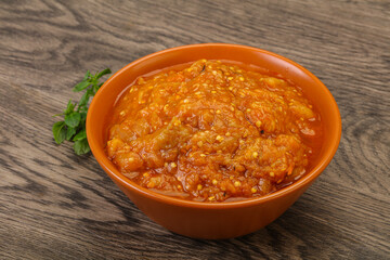 Caucasian cuisine - Mangal salad with vegetables