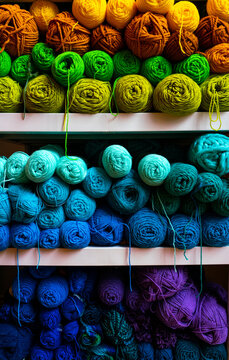 Rainbow Weaving yarn
