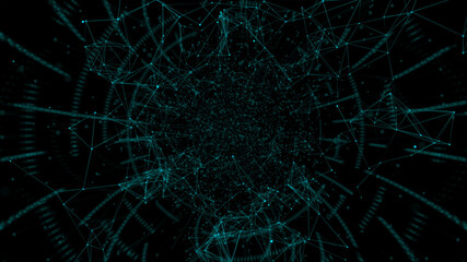 spider web in the dark