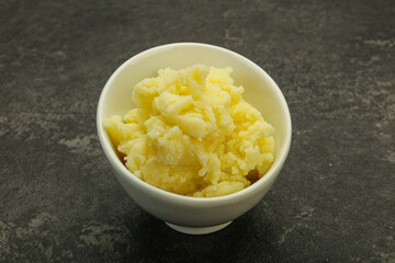 Mashed potato in the bowl