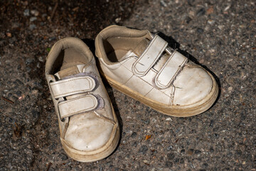 pair of old shoes, nacka, sverige, stockholm, sweden
