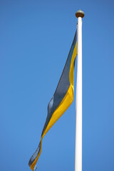 swedish flag, nacka, sverige, stockholm, sweden