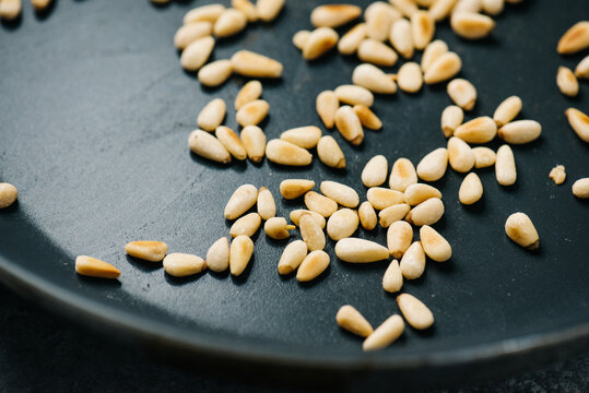 Pine nuts sauteed