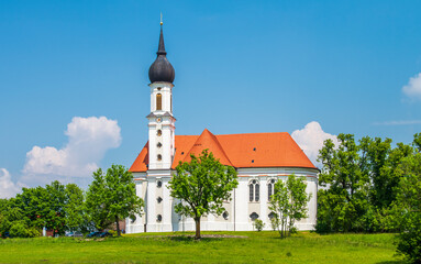 romantic chapel in Bavaria, germany