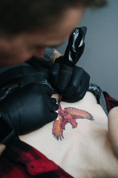 Making A Tattoo In Studio