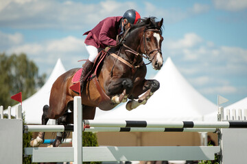 Horse Jumping, Equestrian Sports, Show Jumping themed photo.